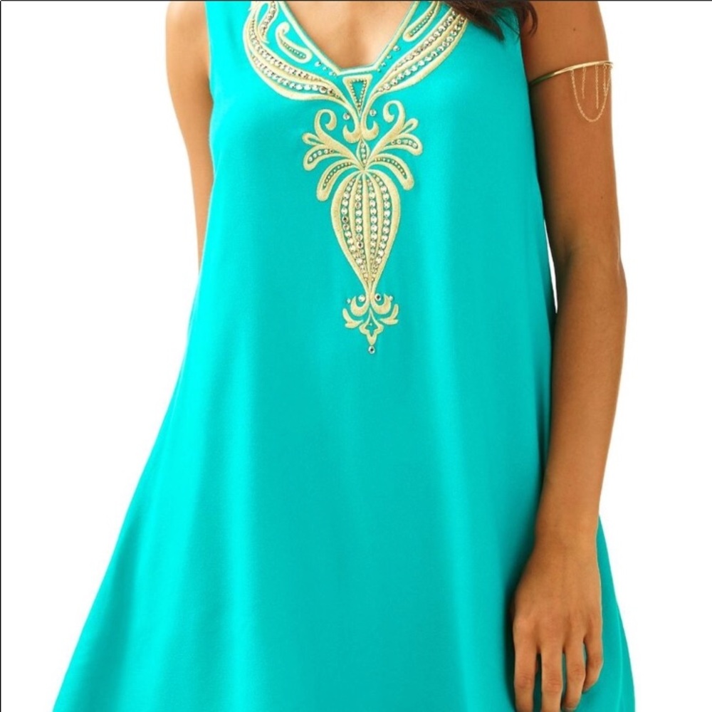 LILLY PULITZER SLEEVELESS TRAPEZE MINI DRESS - Picture 2 of 6